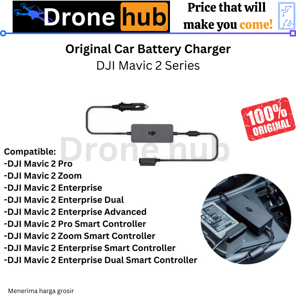 Battery Car Charger DJI Mavic 2 Charger Mobil Baterai Intelligent Flight Battery Charger DJI Mavic 2