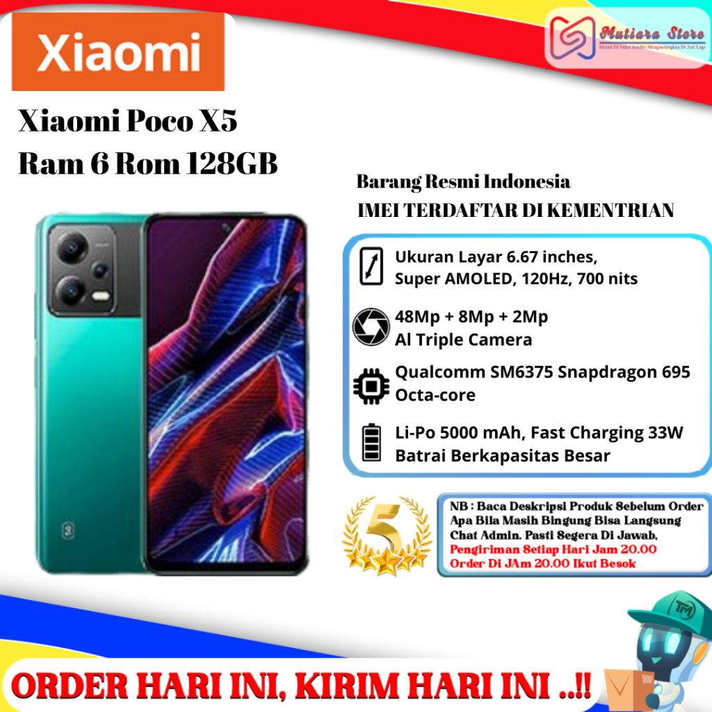 Xiaomi Poco X5 5G Ram 6/128GB | Ram 8/256GB