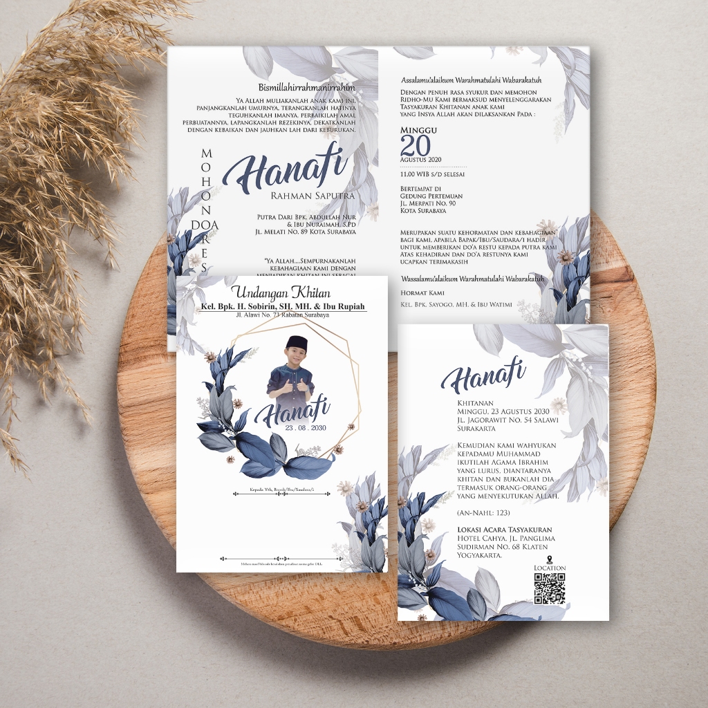 UNDANGAN KHITAN, UNDANGAN WALIMATUL KHITAN , KEKINIAN, MEWAH, ELEGAN, MURAH