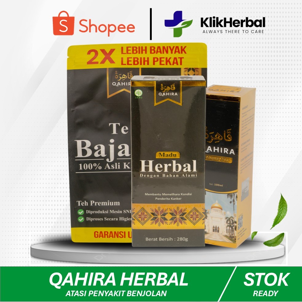 Variasi Minyak Qahira + Madu Herbal + Teh Bajakah | Menyembuhkan Segala Penyakit Minyak Oles Qahira 