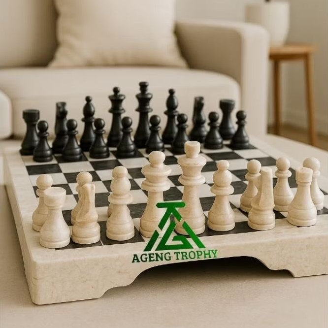 Papan Catur Bidak Catur Marmer