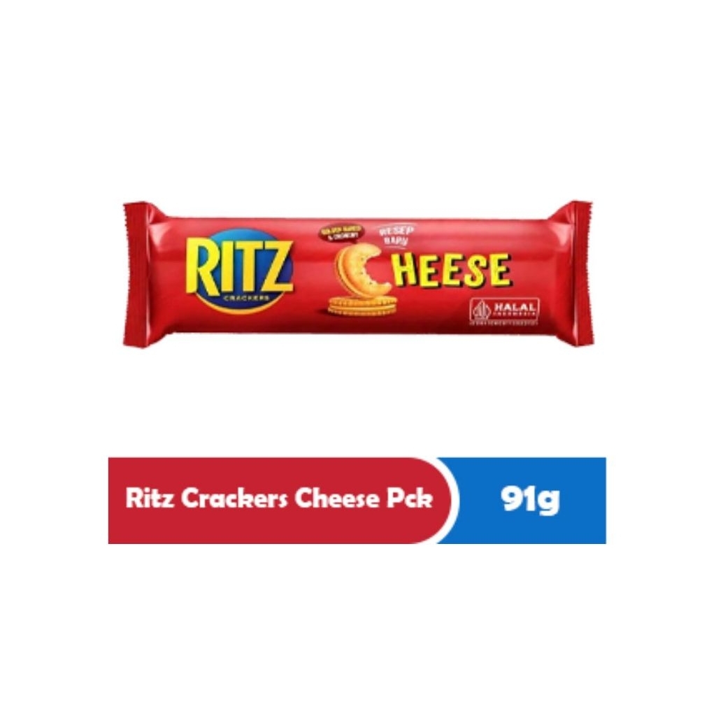 

Ritz crackers cream sandwich rasa cokelat / keju 91gr