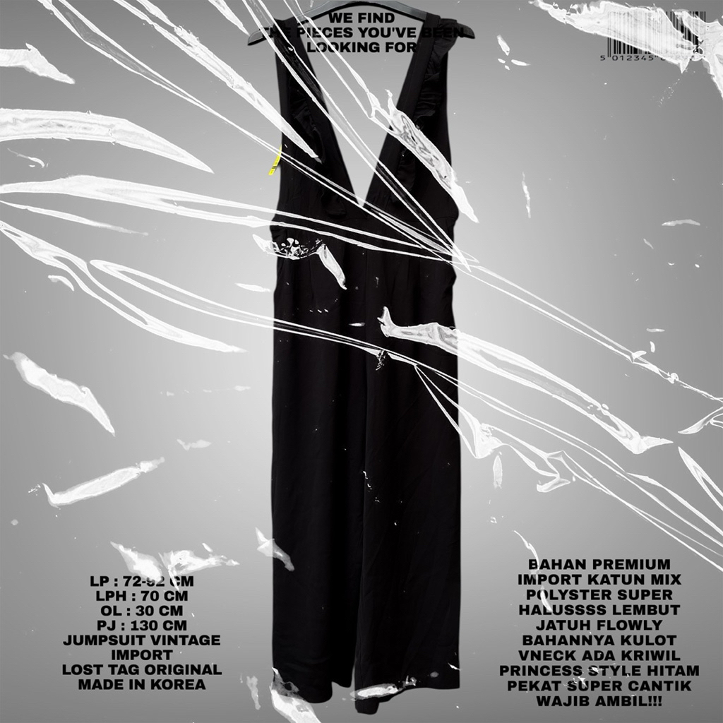 JUMPSUIT IMPORT PREMIUM/KOREAN JUMPSUIT/JUMPSUIT KRIWIL PRINCESS/JUMPSUIT V NECK/JUMPSUIT KULOT KORE