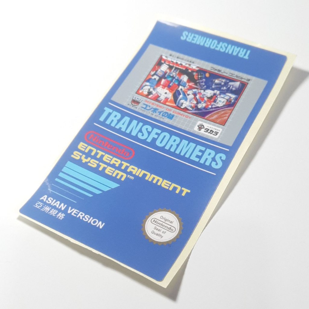 Kaset Nintendo 8 Bit 72 Pin Transformers A Label NES Game Nitendo Judul Satuan Not Multi in 1 Jadul