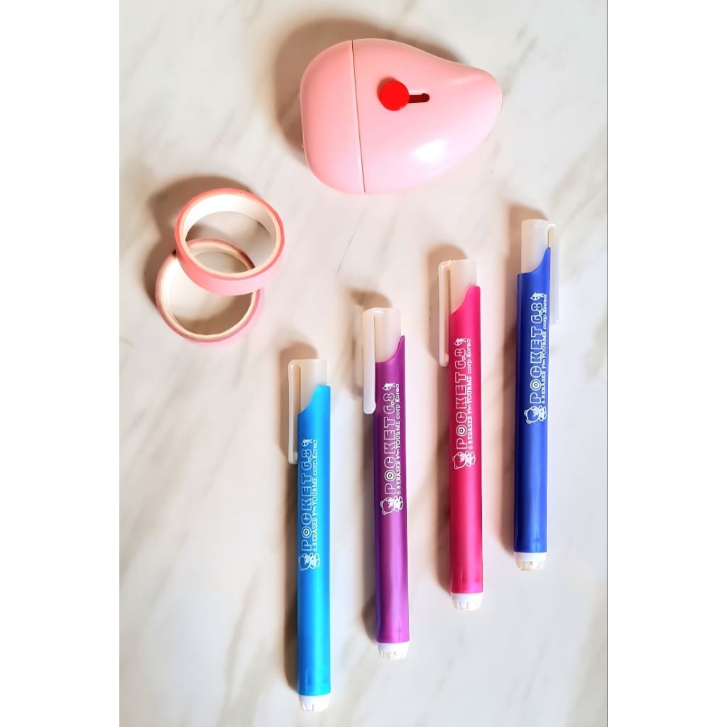 

Pocket Eraser You and Me Korea / Push Eraser / Penghapus Mekanik