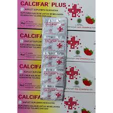 Calcifar Vitamin D3 for Bone and Dental Health Supplement-Calcifar Plus-Kalsium-Vitamin Dan Mineral