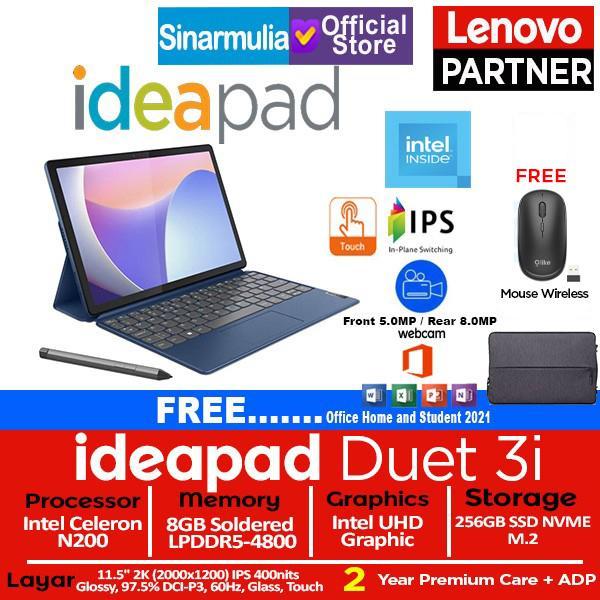 Lenovo Ideapad Duet 3i N200 8GB 256GB SSD 11.5" 2K IPS 5MP Win11+OHS