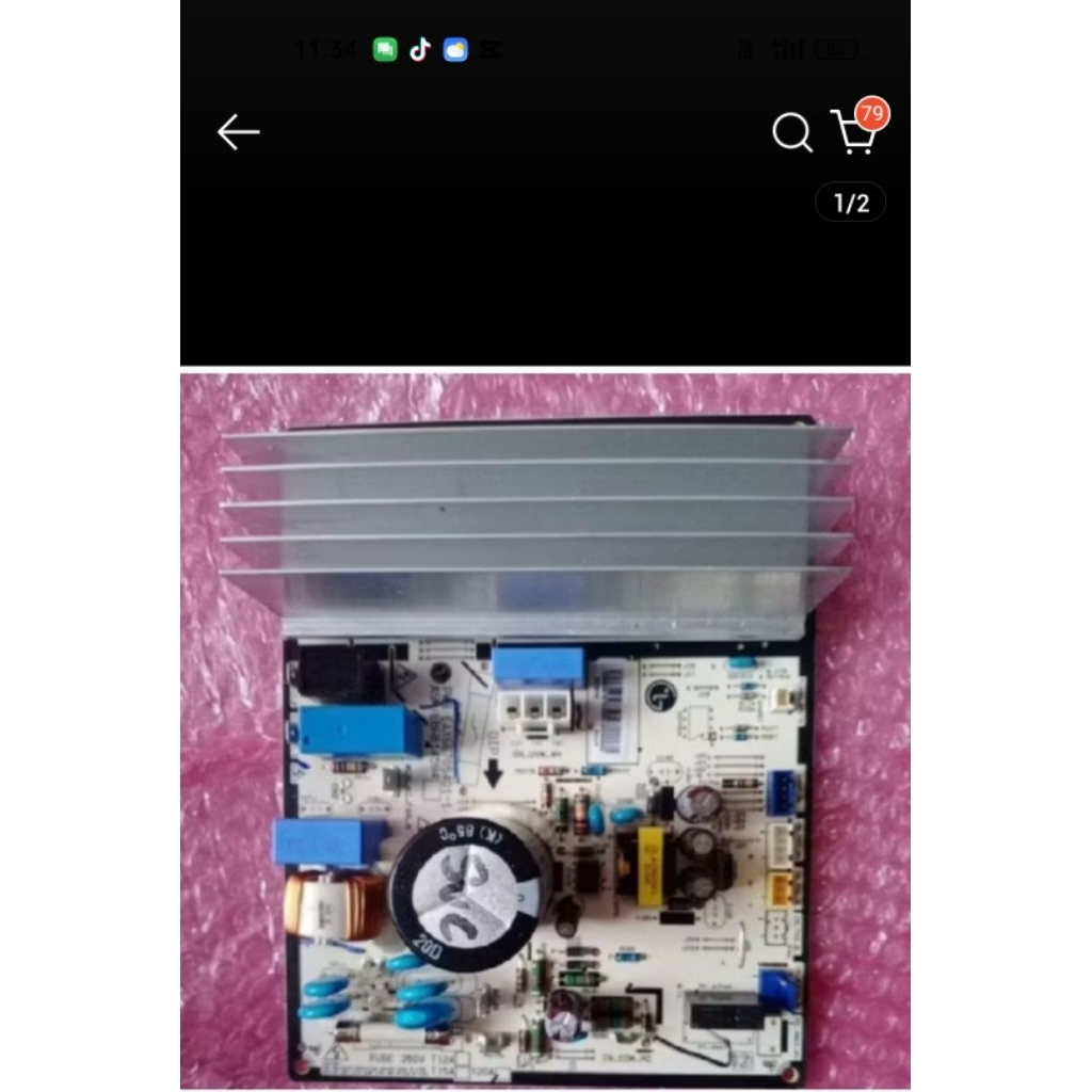 MODUL PCB OUTDOOR AC LG DUAL INVERTER 1/2-1PK ORIGINAL