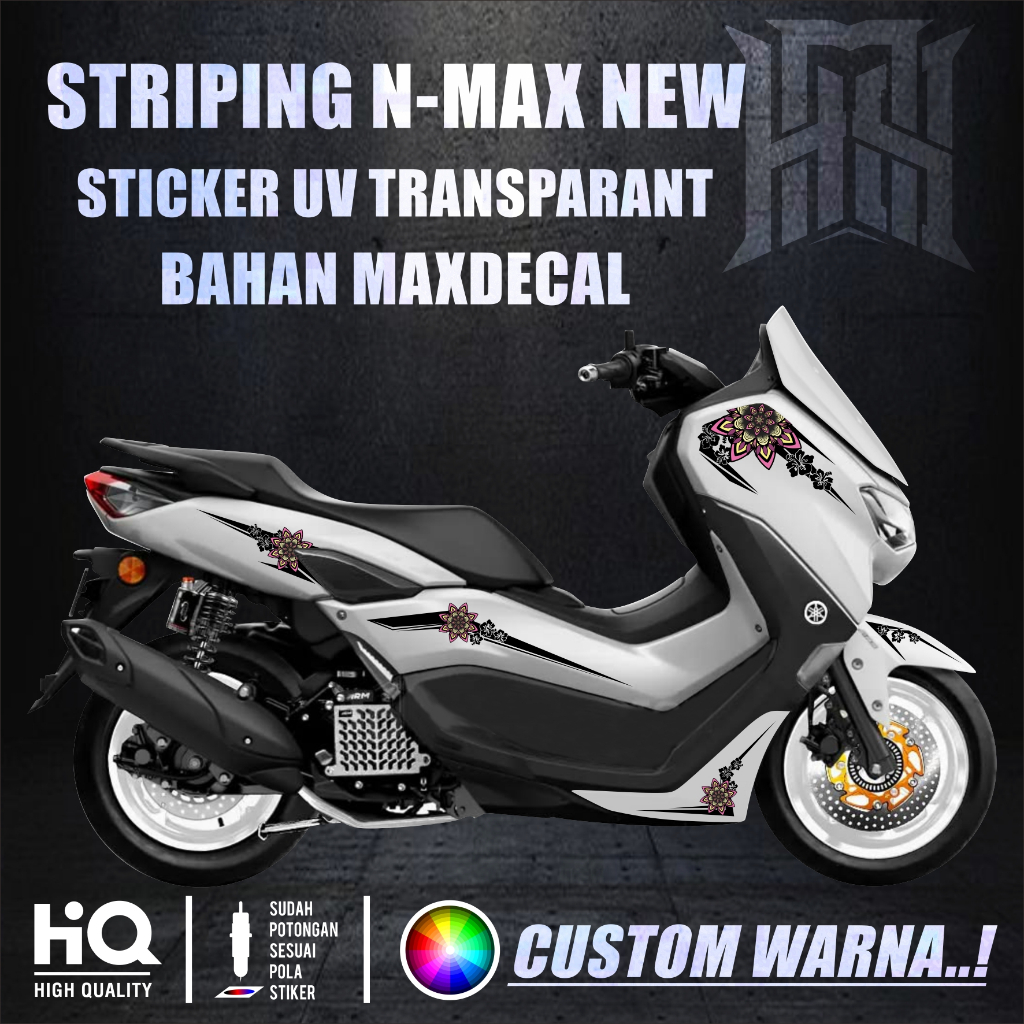 STRIPING LIVERY NMAX NEW STIKER ETHNIC BUNGA
