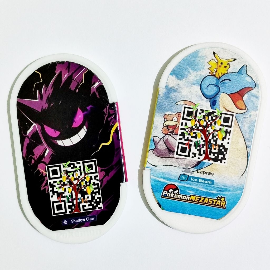 Pokemon MEZASTAR - Mezatag Support (Mimikyu-Lapras & Gengar-Sirfetch'd)