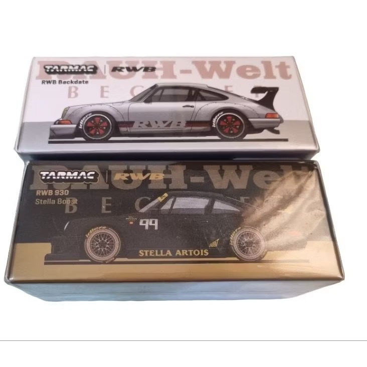 TARMAC WORKS 1:64 TAIWAN EXCLUSIVE RWB BACKDATE WHITE & RWB 930 STELLA BOOST