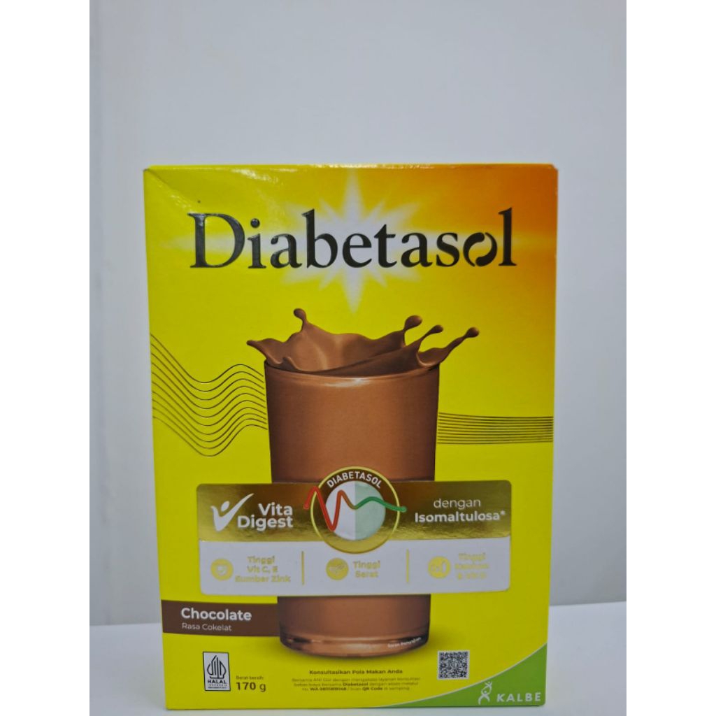 

Diabetasol - Susu bubuk rasa coklat 170g