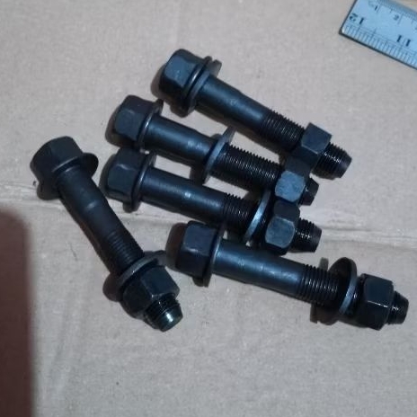 1 set baut mur ring /M14x75 /drat halus 1.5/ kunci 19 baja