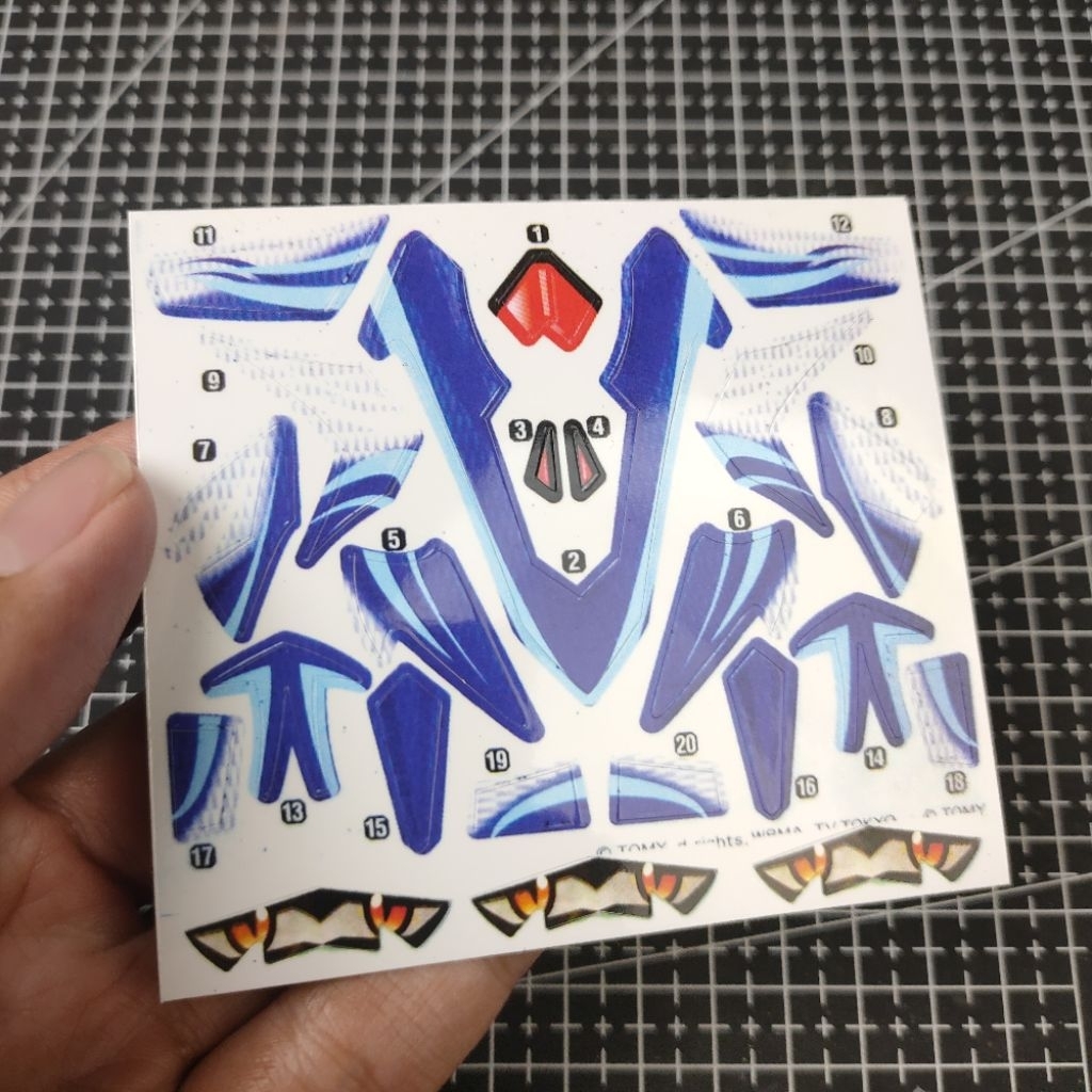 cutting sticker for crossfight es bdaman sonic dravise