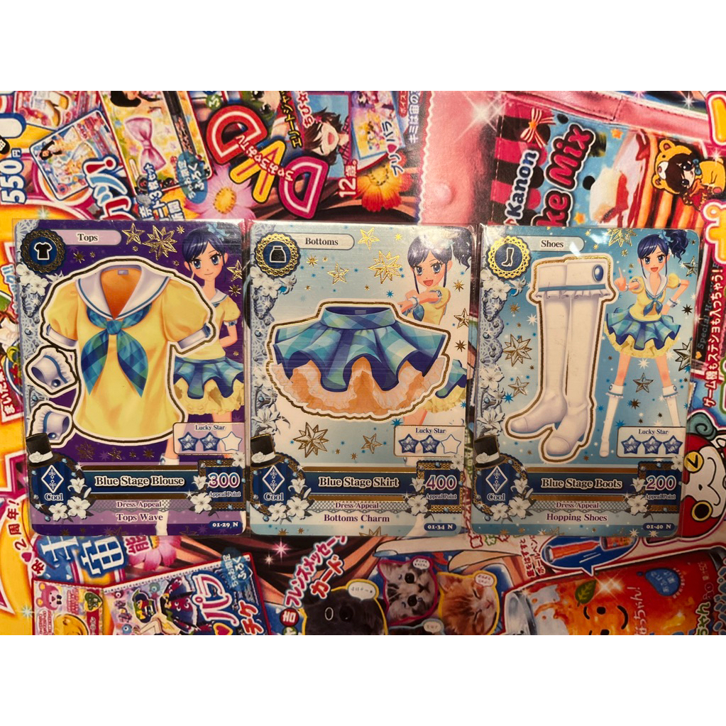 Kartu Aikatsu Aoi Kiriya Blue Stage Coord Official Card Set Ori Rare Eng/Ind Ver Original