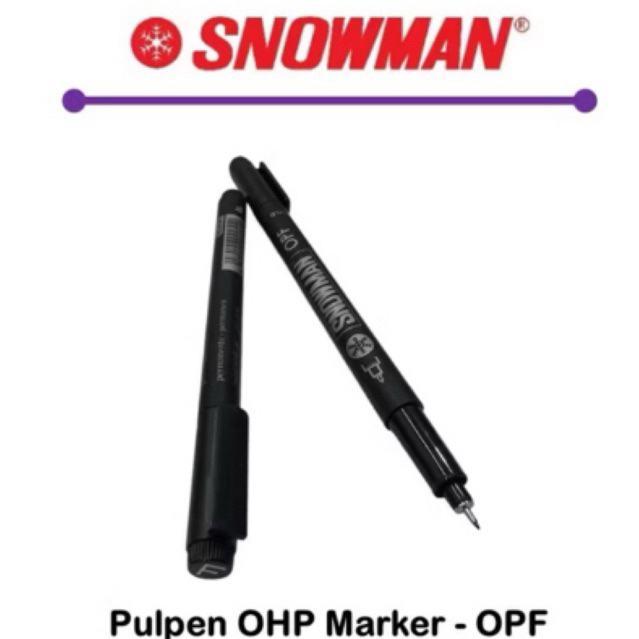 

Pen Pulpen OHP Snowman F