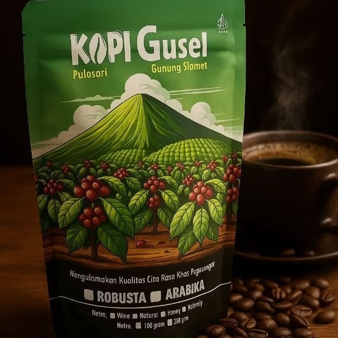 

Kopi Gusel Robusta Rasa Lokal nikmat maksimal 100gr