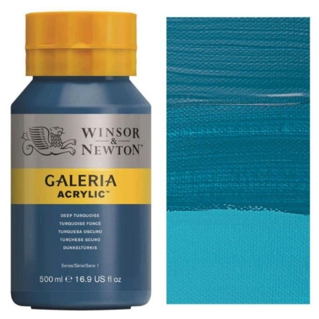 

GALERIA ACRYLIC PAINT 500 ML DEEP TURQUOISE WINSOR & NEWTON