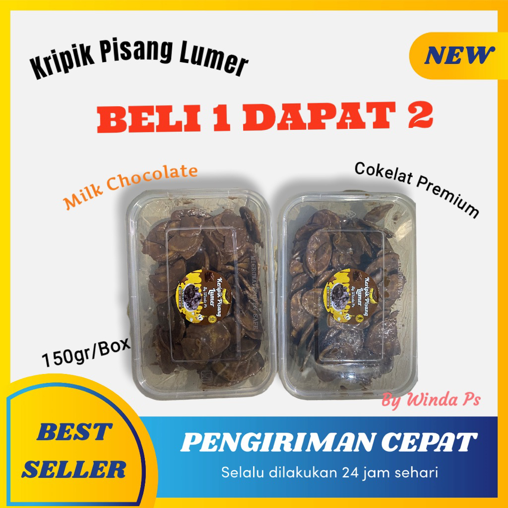 

KRIPIK PISANG MILK CHOCOLATE 300gr