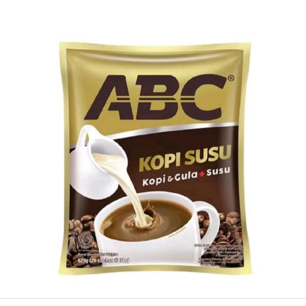 

Kopi ABC Susu 30grm 11 Sachet Coffee Bubuk 11 Sachet Gula Robusta