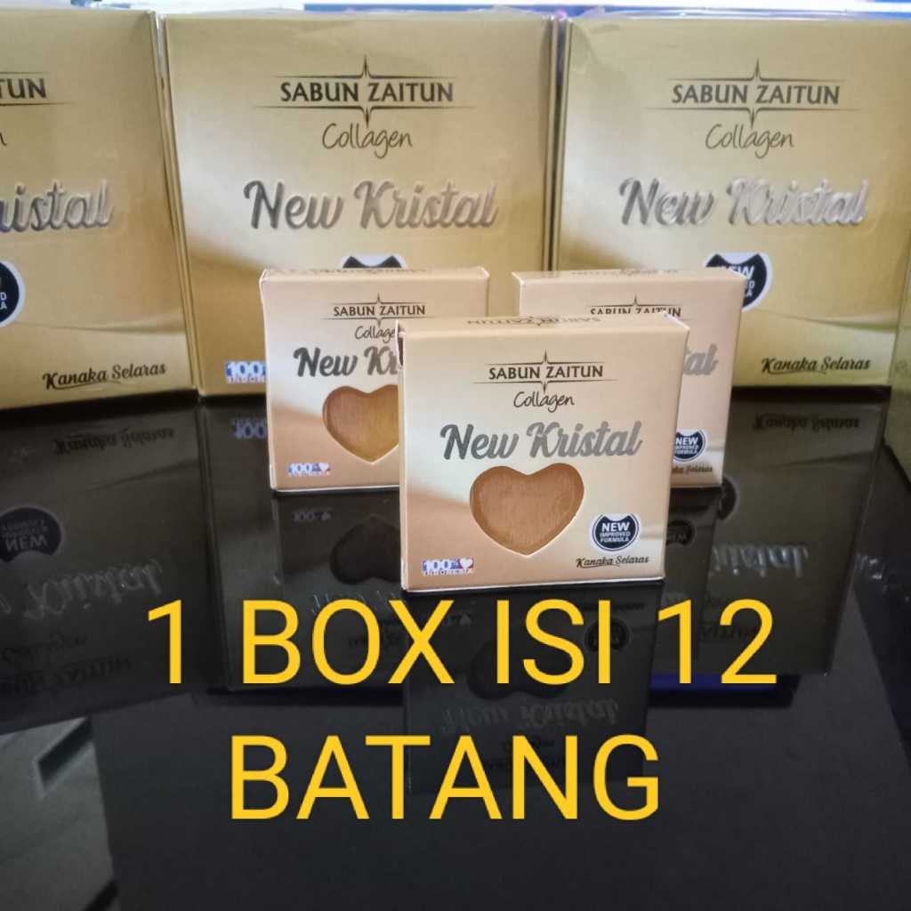COD SABUN ZAITUN COLLAGEN NEW KRISTAL 1 BOX ISI 12 PCS KANAKA SELARAS