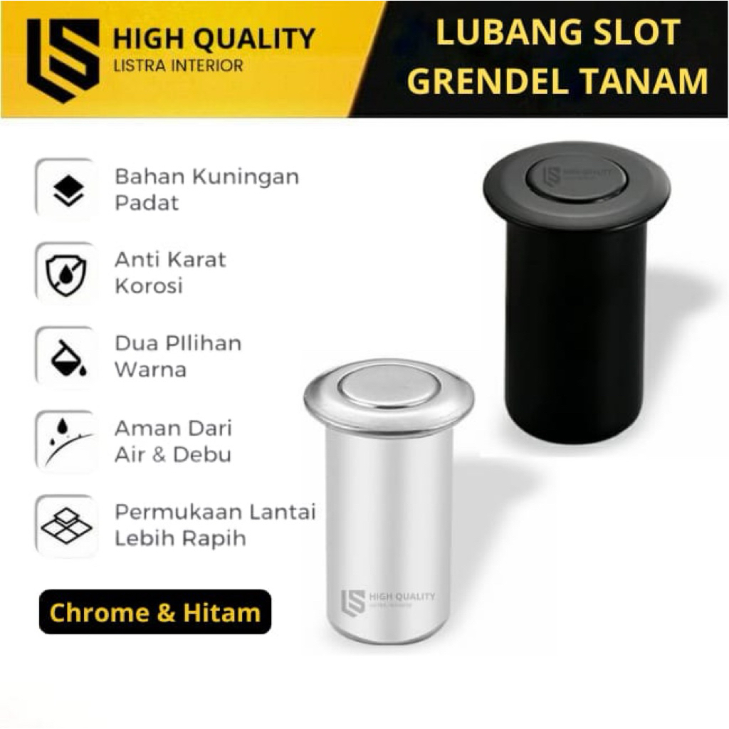 Lubang Slot Kunci Grendel Anti Debu Lubang Grendel Tanam