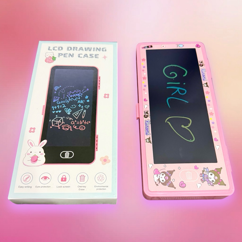 

Kotak Pencil Case Lcd Anak Drawing Box Motif Lcd Drawing Box Tempat Pensil dan Papan Coret Anak