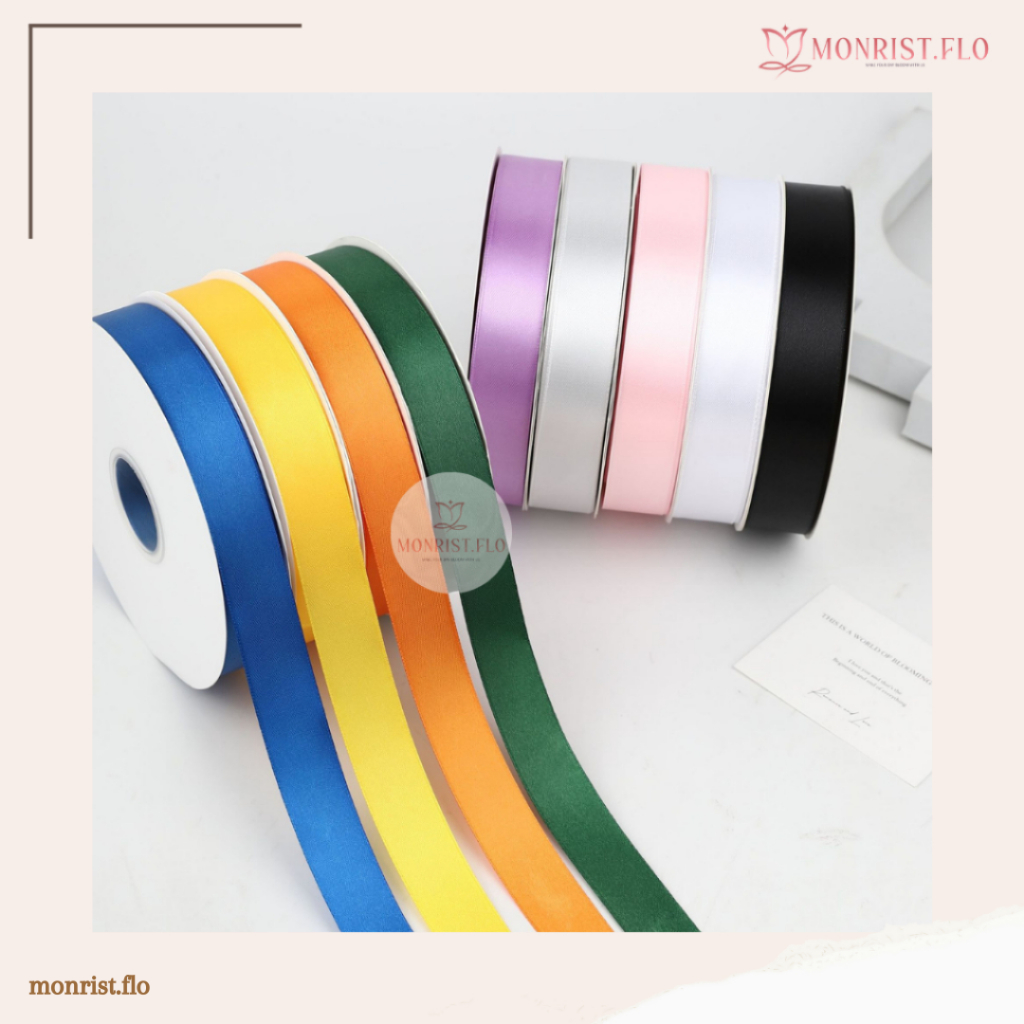 

Monrist Flo - Pita Satin 2,5 CM Untuk Buket Bunga Kualitas Premium