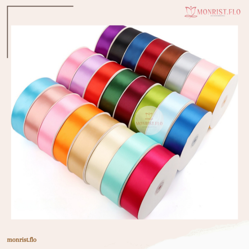 

Monrist Flo - Pita Satin 4CM Untuk Buket Bunga Kualitas Premium