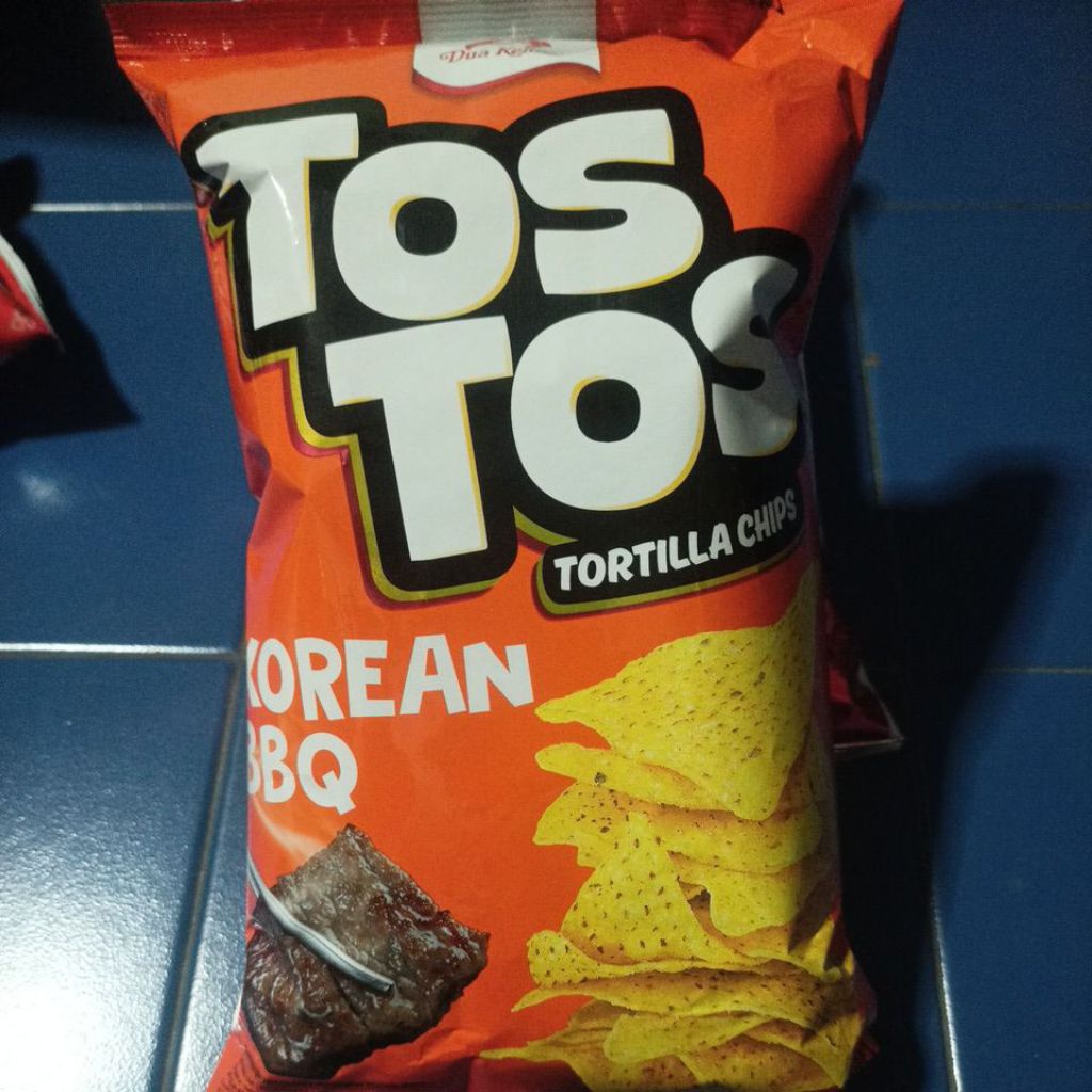 

Tos Tos Tortilla Chips Roasted Corn, Korean Bbq 140 gram