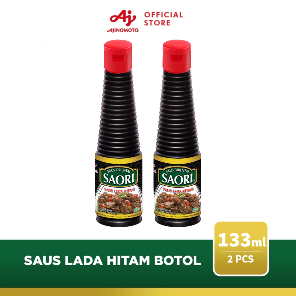 

SAORI® Saus Lada hitam Oriental Blackpepper Botol 133 ml (2 pcs)
