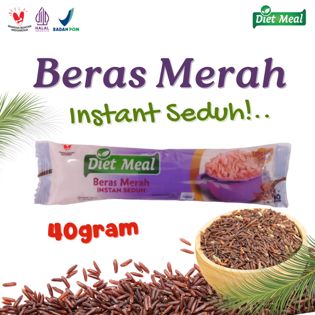 

Beras Merah Pulen untuk Diet INSTAN SEDUH Travelpack 40 Gram