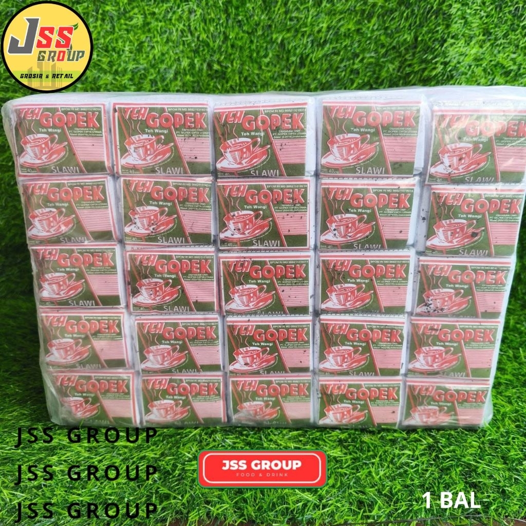 

TEH GOPEK SLAWI ( 1 BALL )(ISI 100 PCS ) 40 G MURAH