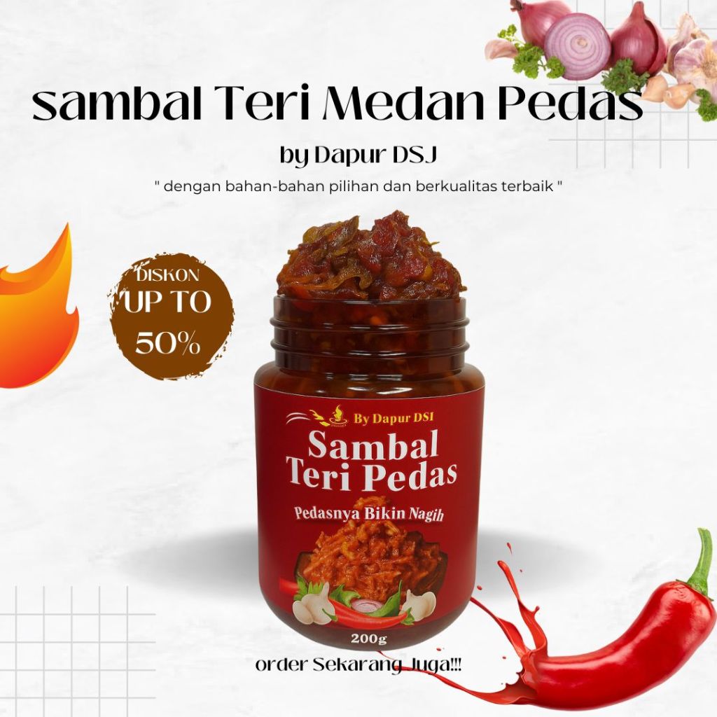 

Sambal Teri Pedas 200g – Pedasnya Bikin Nagih! | Dapur DSJ