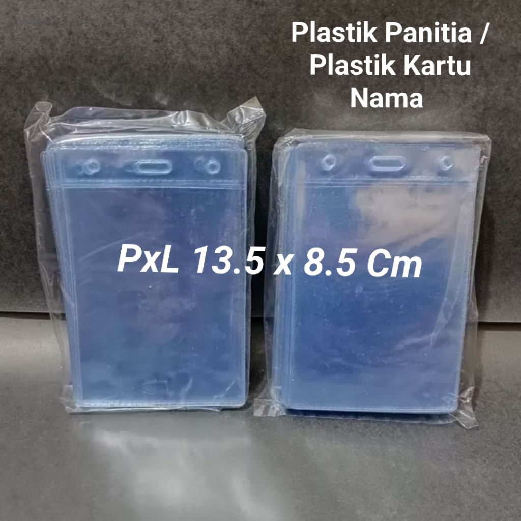 

CTK031 50 Pcs Plastik Panitia / Plastik Kartu Nama ( 8,5 x 13,5 Cm )