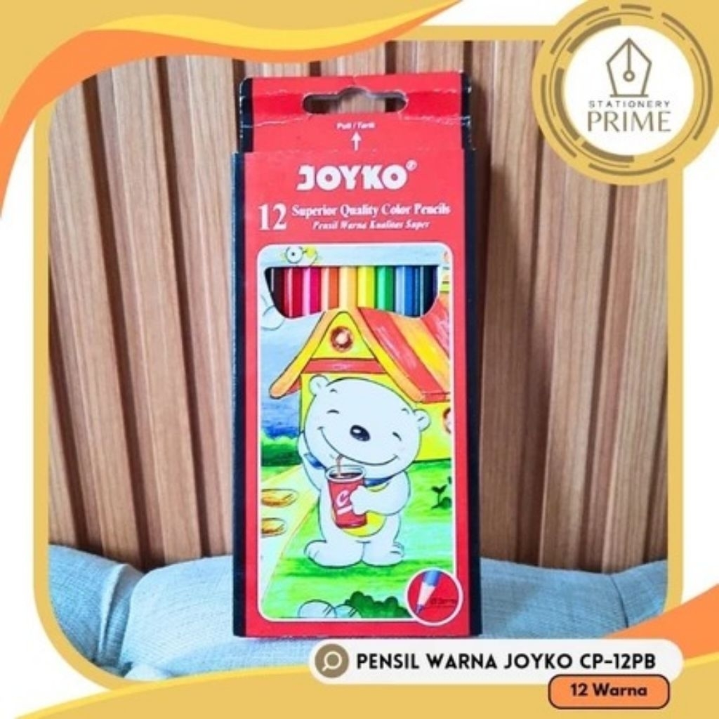 

Pensil Warna Joyko CP-12PB 12 Warna Panjang
