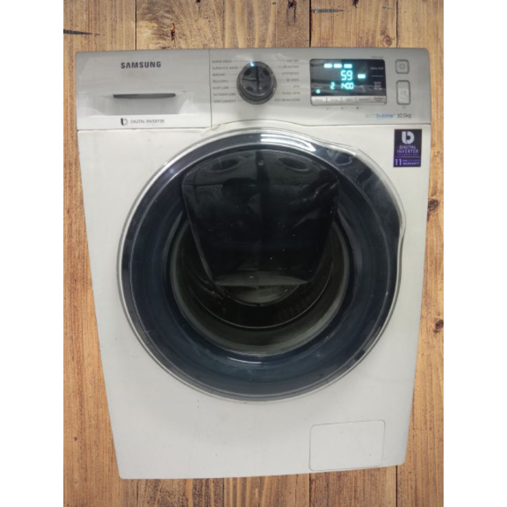 mesin cuci front loading samsung ecco bubble 10,5kg
