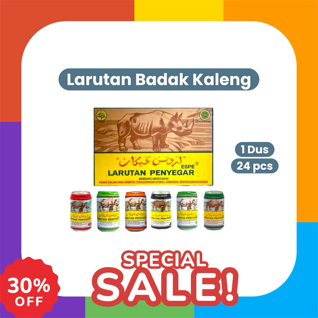 

Larutan Badak Kaleng 1 dus 24 pcs