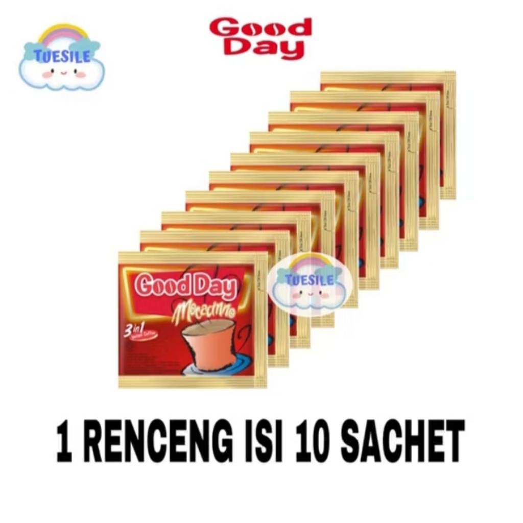 

Kopi Good Day Mocacino Isi 10 Sachet Per Renceng