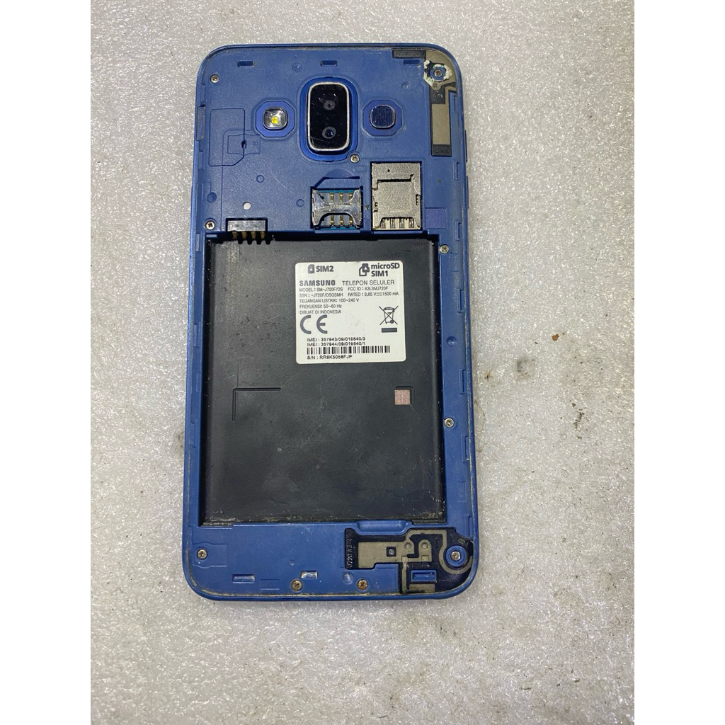 mesin aamsung j7 duo j720f hidup normal
