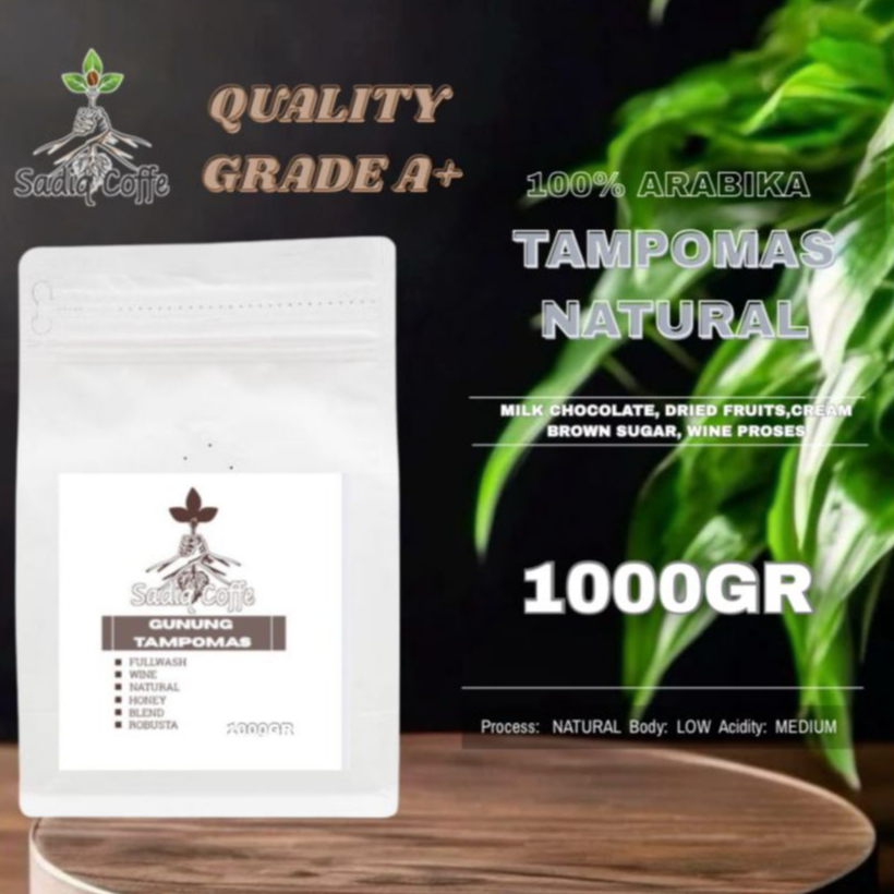 

Biji Kopi Arabika Gunung Tampomas Natural Arabica Coffee Specialty Roast Beans Bubuk Coffe Bean sadiqcoffe Roastery 1000gr