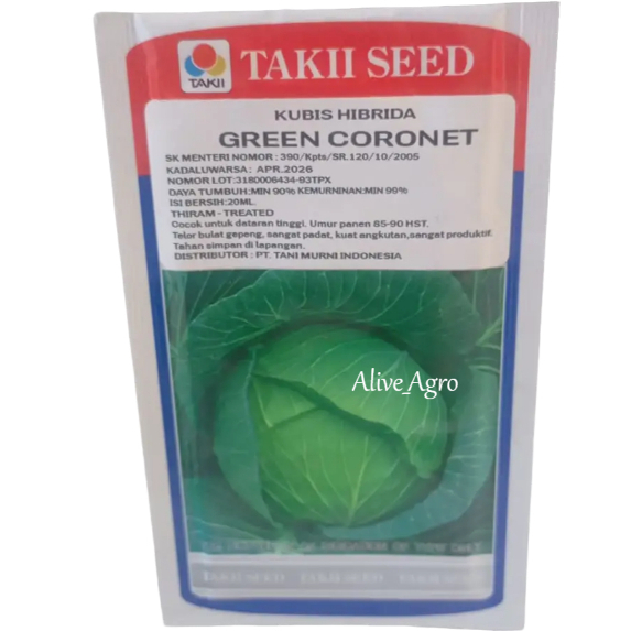 Benih Kubis Green Coronet 20 ML