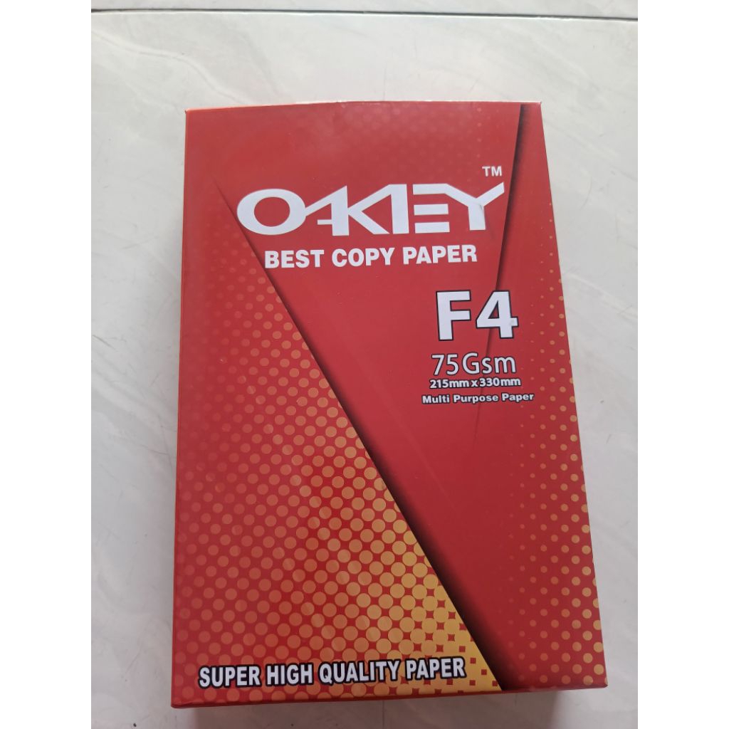 

Kertas HVS Ukuran F4 merek OKEY