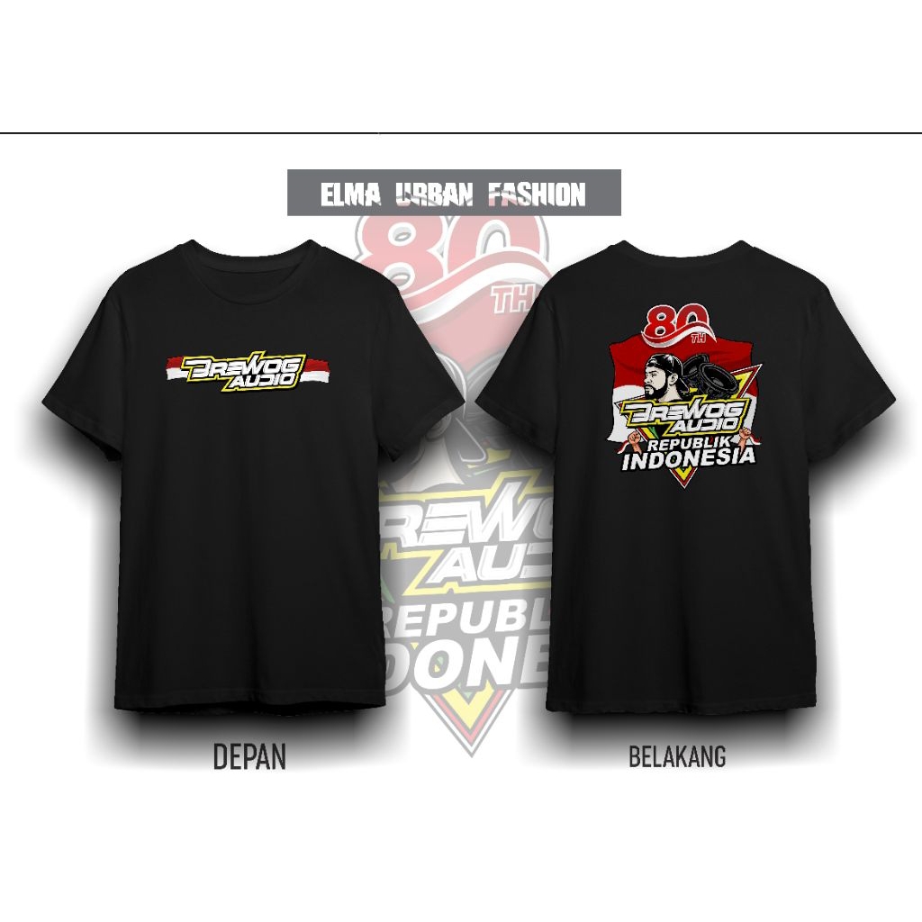 T-shirt/ Kaos Distro Anak brewog audio spesial HUT RI agustus 2025 Viral Terlaris Kaos Anak-anak Lak