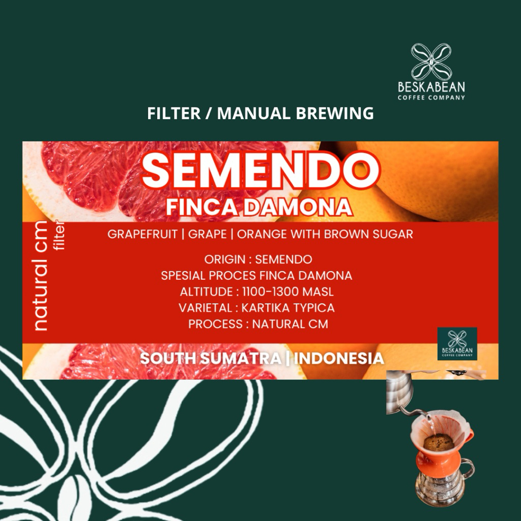 

kopi arabica semendo finca damona | Beskabean | Semendo natural cm