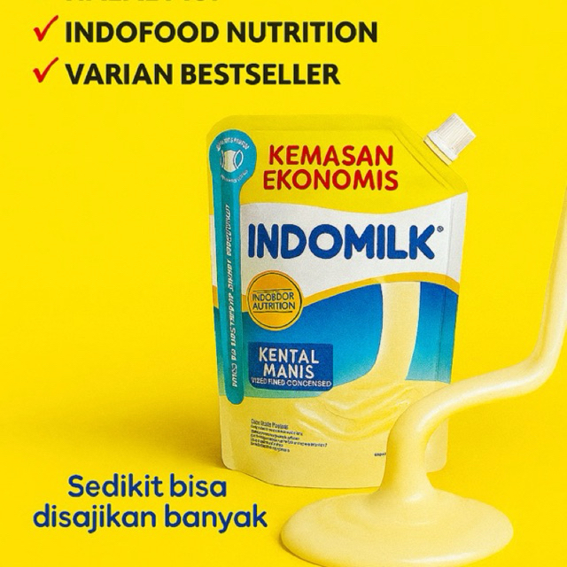 

Indomilk Kental Manis 545g – Kemasan Ekonomis, Lebih Hemat!