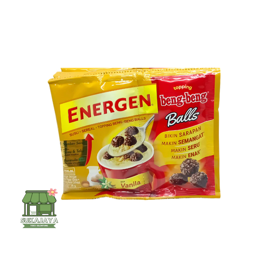 

Energen Rasa Vanilla, Toping Beng Beng Balls (1 renceng isi 10 pcs)