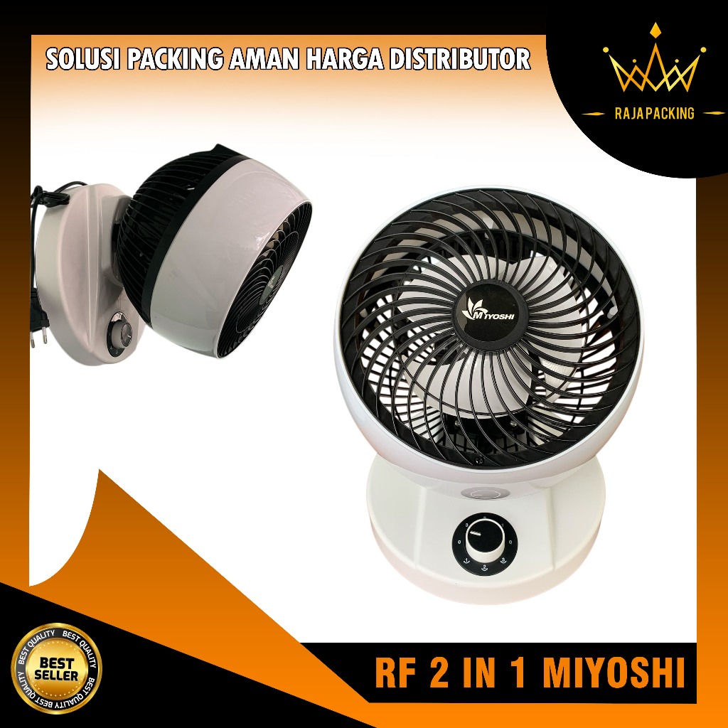 Kipas Meja RF 9 in 2in1 Bisa Di Meja & Dinding Murah Bisa COD / RF Kipas Meja 2in1 Miyoshi