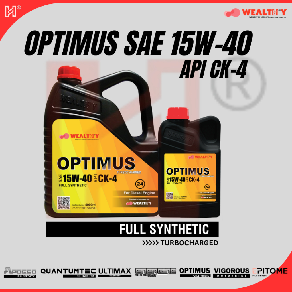 OPTIMUS 15W-40 API CK-4 | OLI MESIN DIESEL | OLI DIESEL