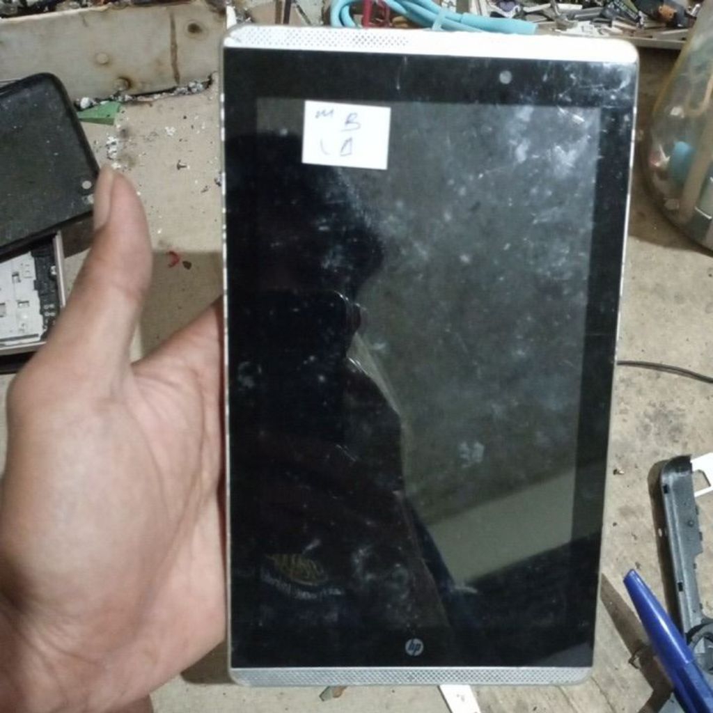 TAB HP SLATE 7 VOICE MINUS STUCK LOGO anggep mati